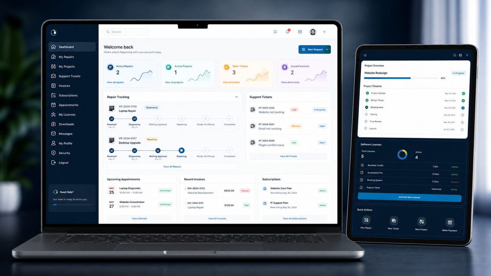 Client Portals by Veroc Web